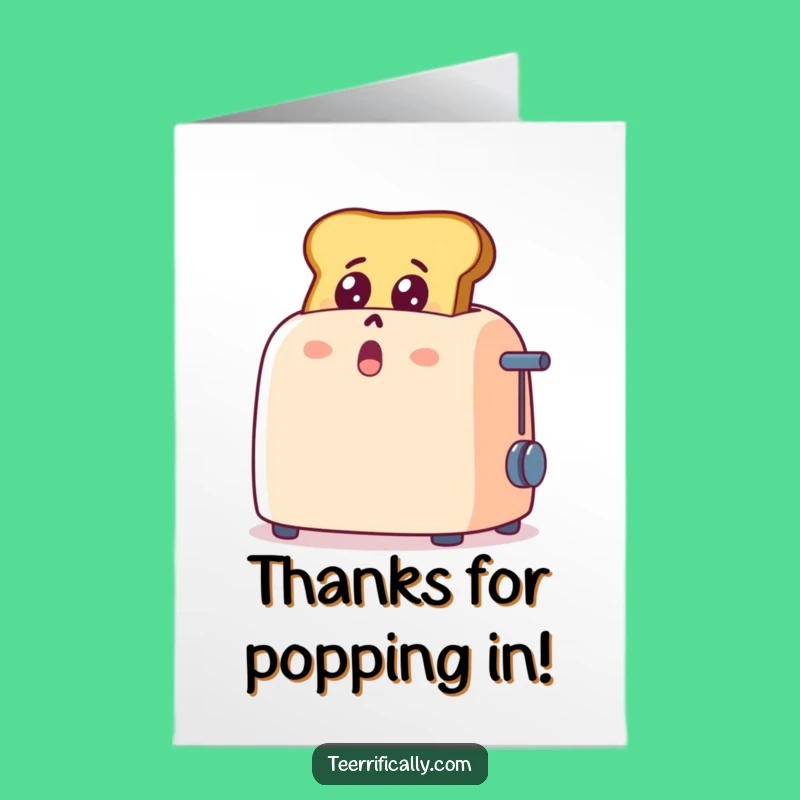 Thank You Toast Card: Free Printable Shocked Downloadable Gift!