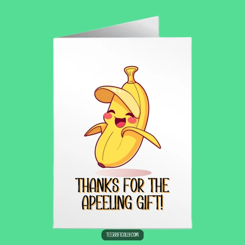 Free Printable Giggling Banana Thank You Card - Funny Downloadable Gift
