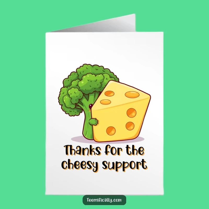 Free Printable Thank You Card: Cheesy Thanks Downloadable Gift
