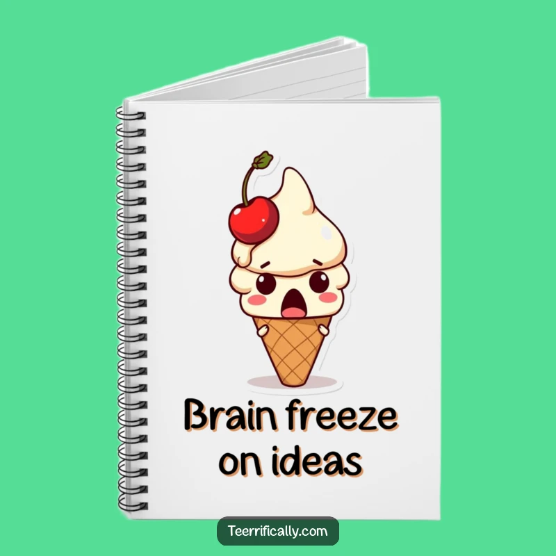Funny Melting Ice Cream Cone Notebook: Jot Down Ideas with This Hilarious Cover
