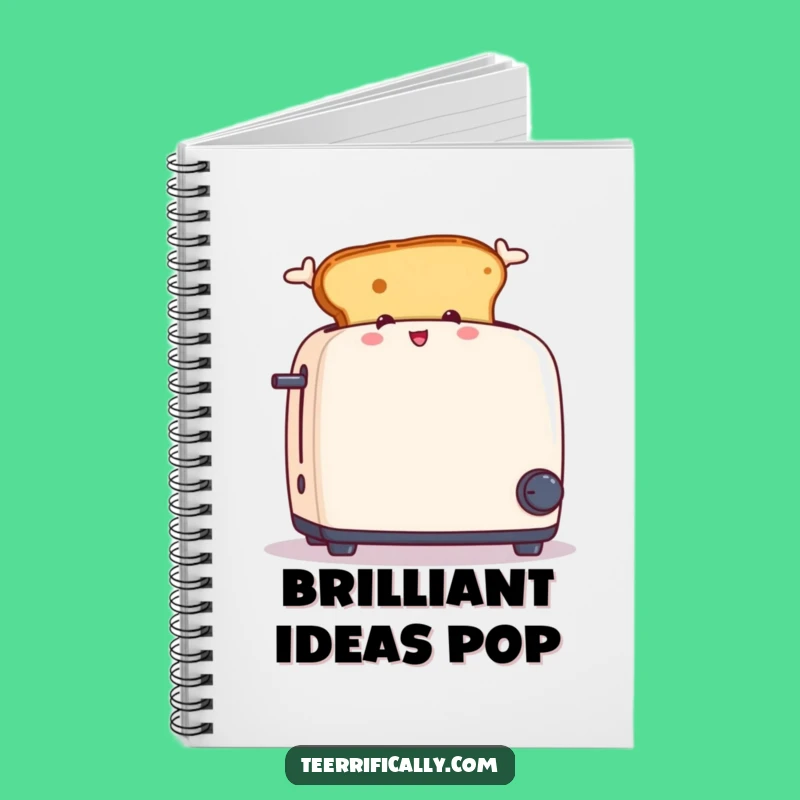 Funny Jumping Toast Notebook - Hilarious Journal for Breakfast Ideas