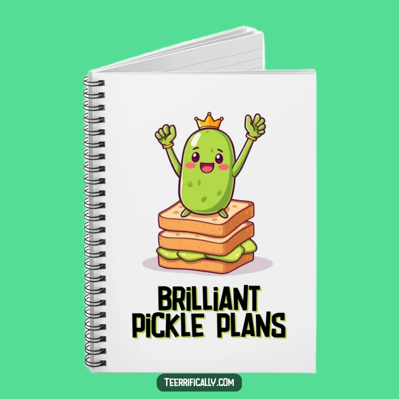Funny Pickle Toast Hero Notebook: Jot Down Ideas with Bold, Brunchy Humor