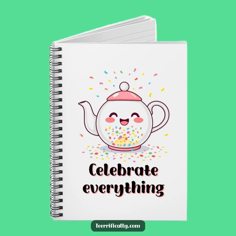 Funny Confetti Teapot Notebook: Joyful Pages, Perfect Humorous Gift