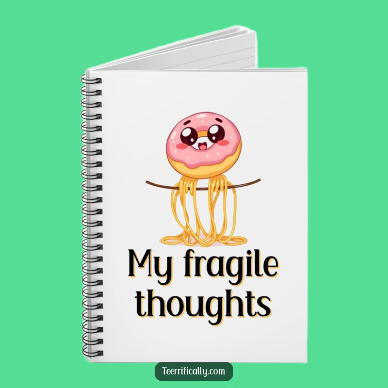 Funny Donut Spaghetti Notebook: Hilarious Journal for Dessert Lovers