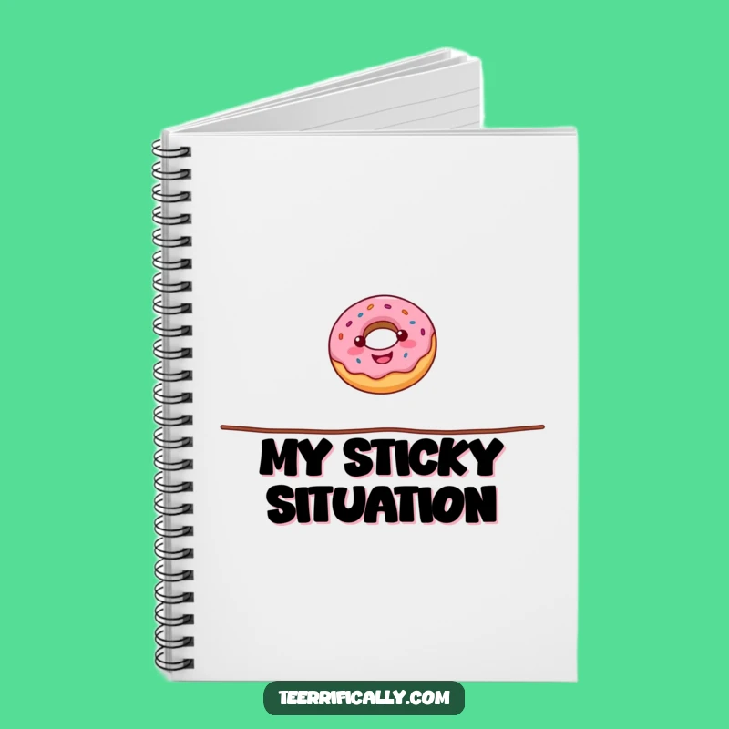 Funny Donut Tightrope Notebook: Jot Down Ideas with Sweet, Circus-Inspired Humor