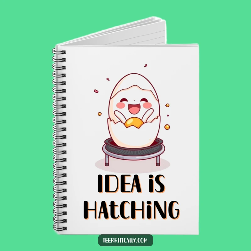 Funny Egg Trampoline Notebook: Jot Down Ideas with Breakfast Bliss