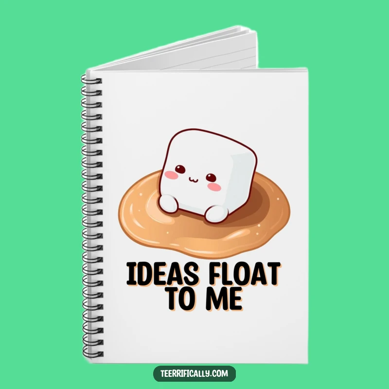 Funny Marshmallow Hot Cocoa Notebook: Jot Down Ideas, Perfect Gift for Writers