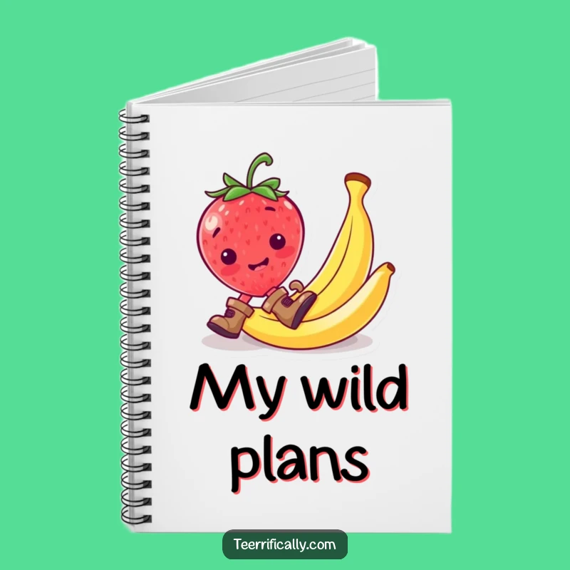 Funny Strawberry Journal: Jot Down Ideas with a Slippery Theme