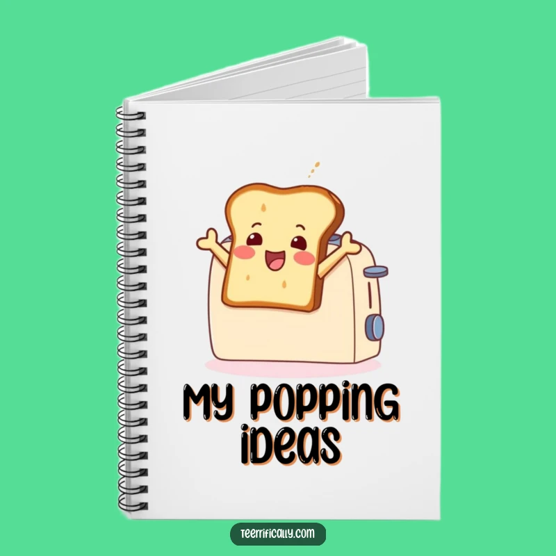 Funny Toast Leaping Notebook: Capture Ideas with this Playful Breakfast Journal