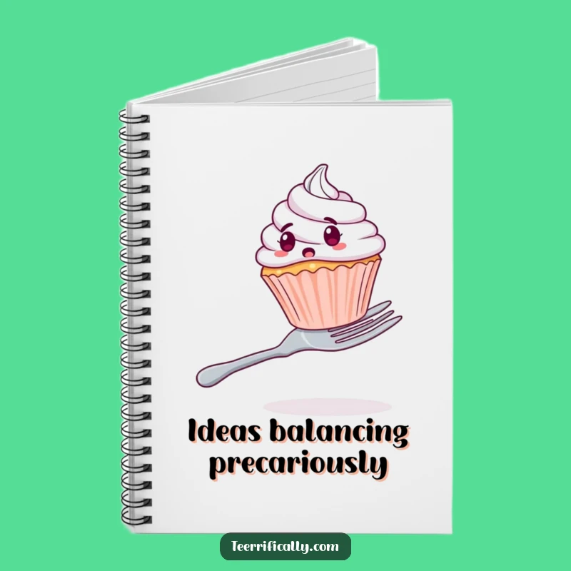 Funny Cupcake's Fork Fiasco Notebook - Hilarious Journal for Creative Ideas