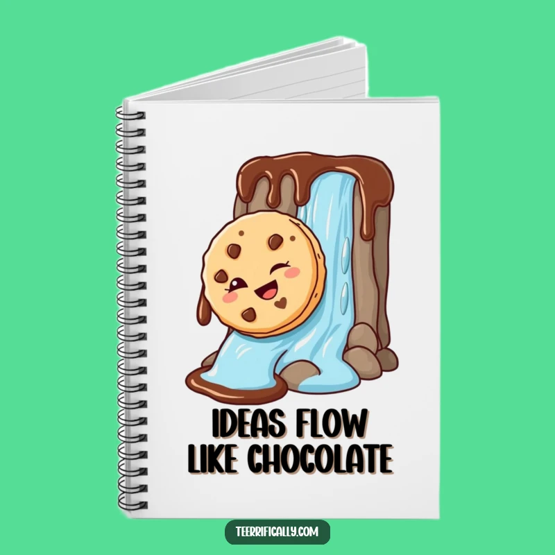 Funny Cookie Chocolate Waterfall Notebook: Jot Down Ideas with Giggles, Perfect Funny Gift!