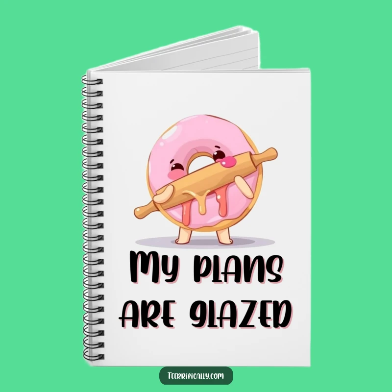 Funny Donut Rolling Pin Notebook: Clumsy Baker Journal, Gift of Giggles