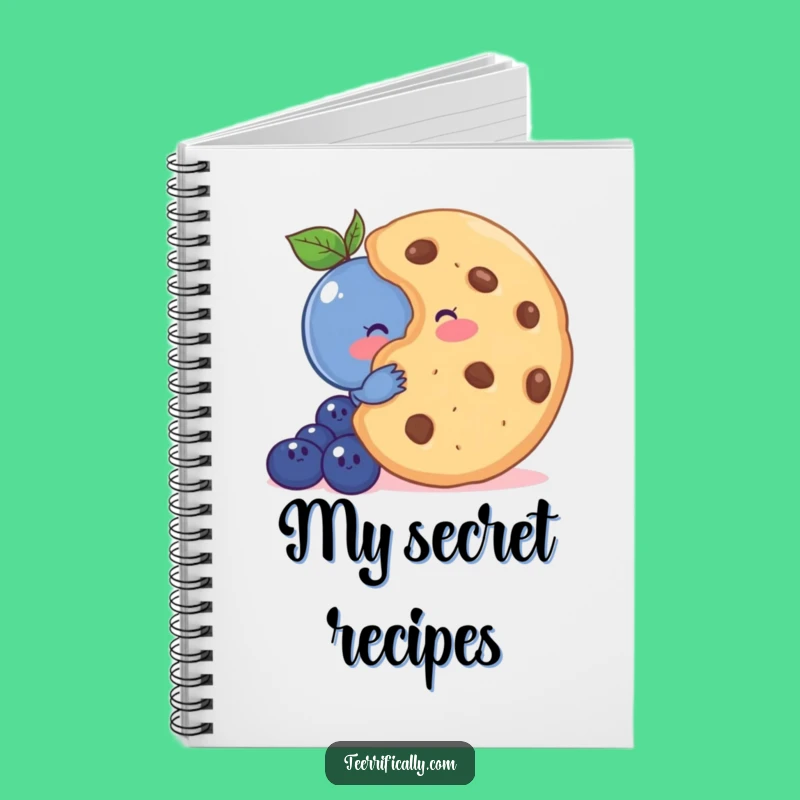 Funny Shy Blueberry Notebook - Jot Down Sweet Thoughts with Cute Flair - Great Funny Gift