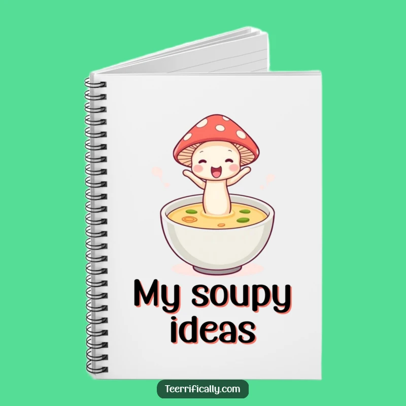 Funny Mushroom Soup Notebook: Jot Down Ideas with Whimsical Fun!