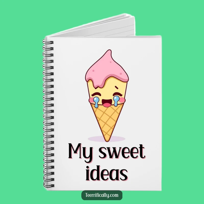 Funny Ice Cream Notebook: Hilarious Cartoon for Jotting Down Sweet Ideas