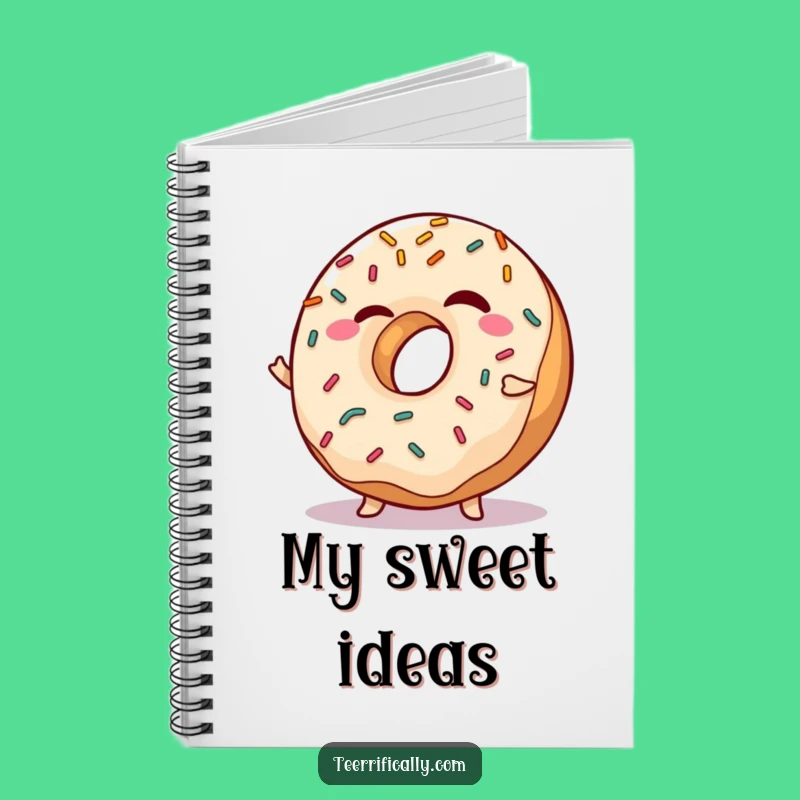 Funny Winking Donut Notebook - Jot Down Sweet Ideas