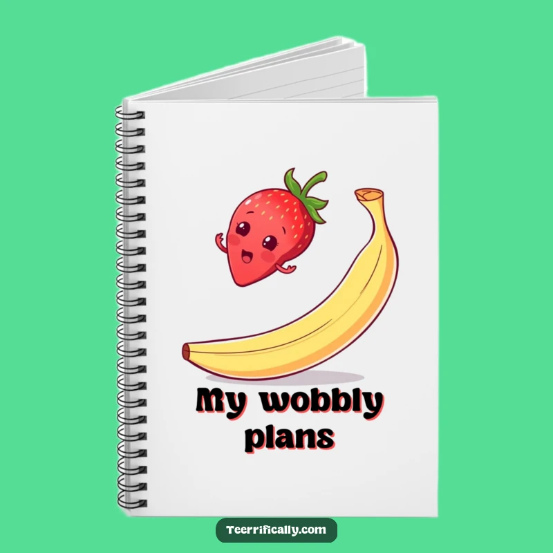 Funny Strawberry Slip Notebook: Jot Down Ideas with Comedic Flair!