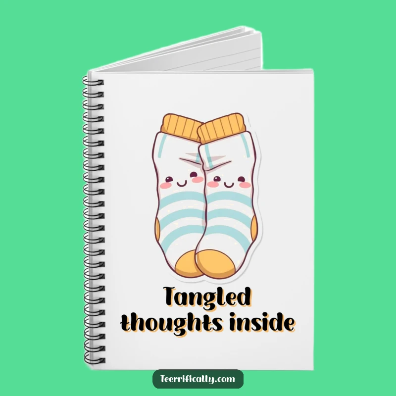 Funny Sock Knot Notebook: Jot Down Ideas with Playful Tangled Flair