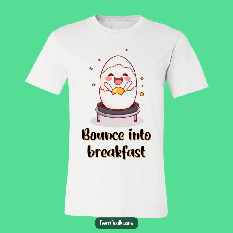 Funny Egg Trampoline T-Shirt: Wearable Joy for a Sunny Disposition