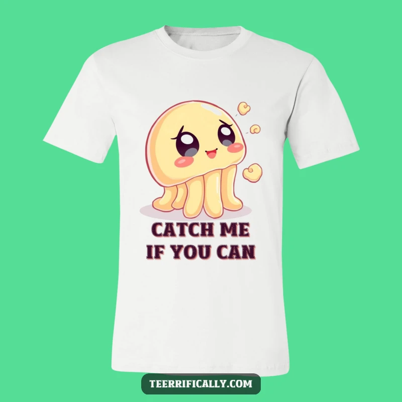 Funny Wobbly Jelly T-Shirt: Popcorn Chase, Hilarious Movie Night Gift