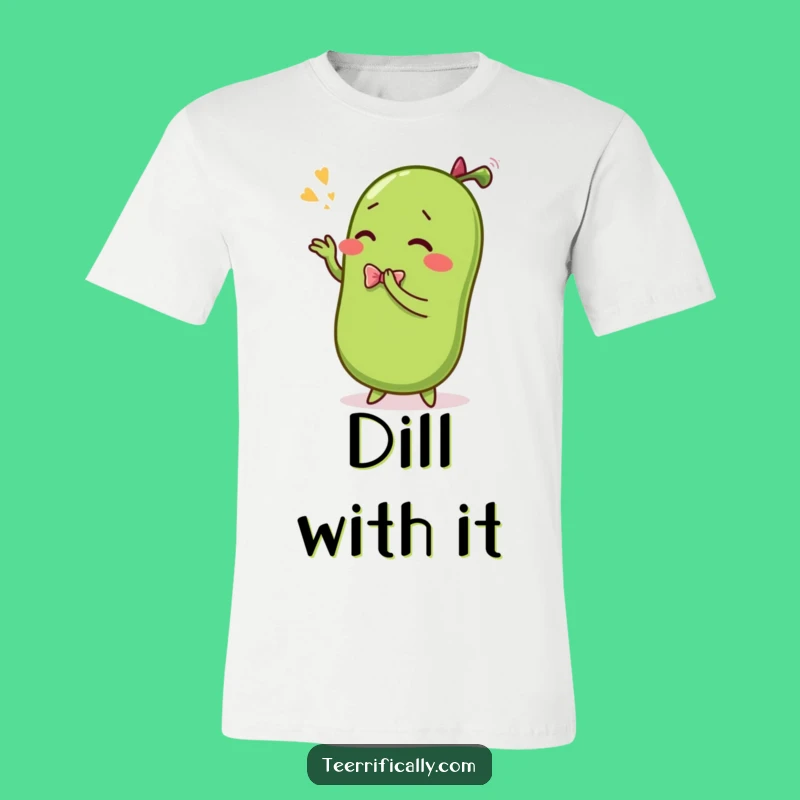Funny Pickle Bowing T-Shirt - Hilarious Sentient Dill Gift for Comedy Fans