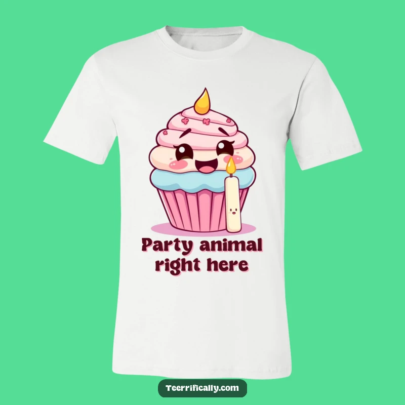 Funny Cupcake Candle T-Shirt: Self-Eating Fun, Hilarious Birthday Tee