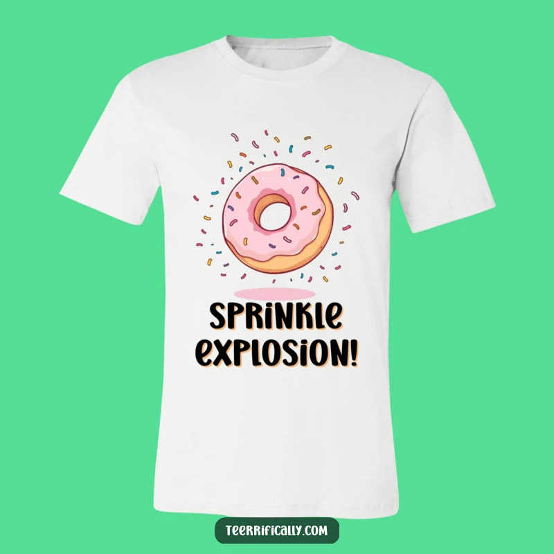 Funny Donut Somersault T-Shirt: Energetic Style, Ideal Funny Gift for Treat Lovers!