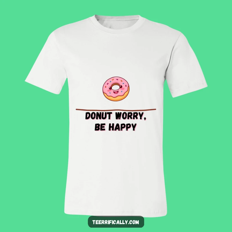 Funny Donut Tightrope Tee: Wearable Circus Humor for Donut Enthusiasts and Fun Lovers
