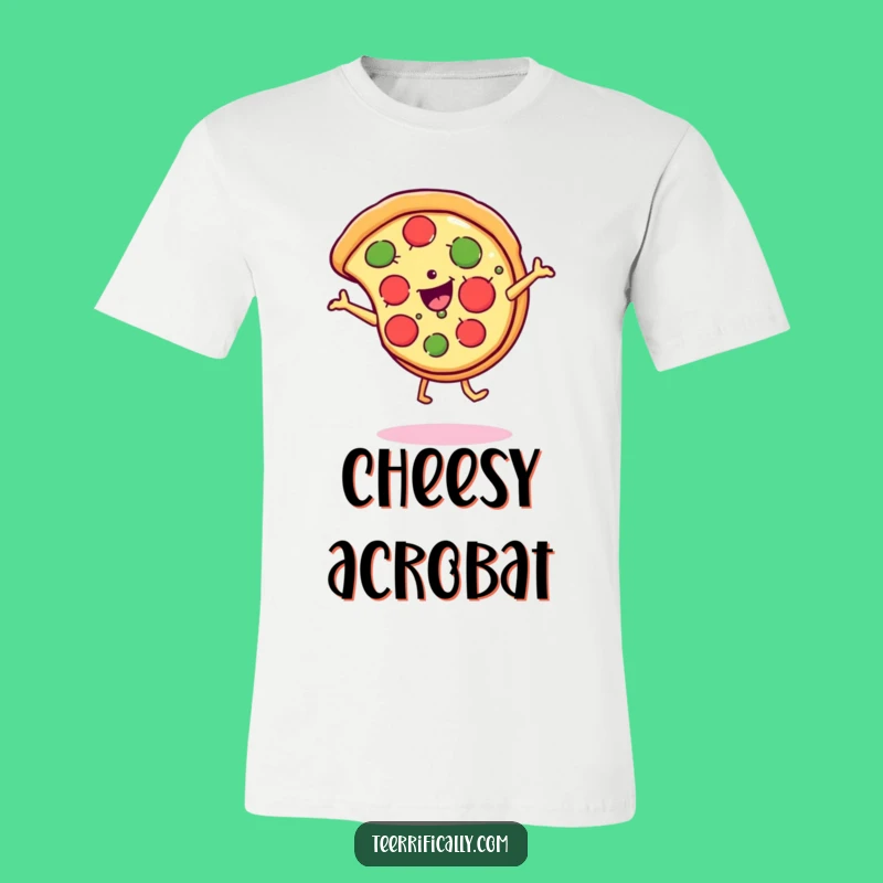 Funny Pizza Cartwheel T-Shirt - Wearable Joy for Pizza Fanatics