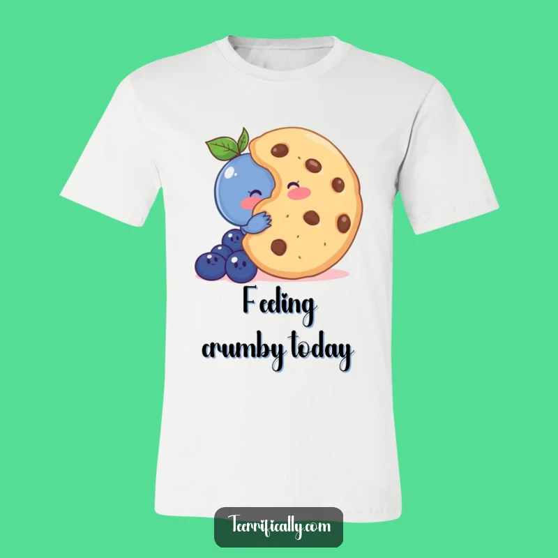 Funny Shy Blueberry T-Shirt - Cute Hiding Fruit Design, Ideal Playful Funny Gift
