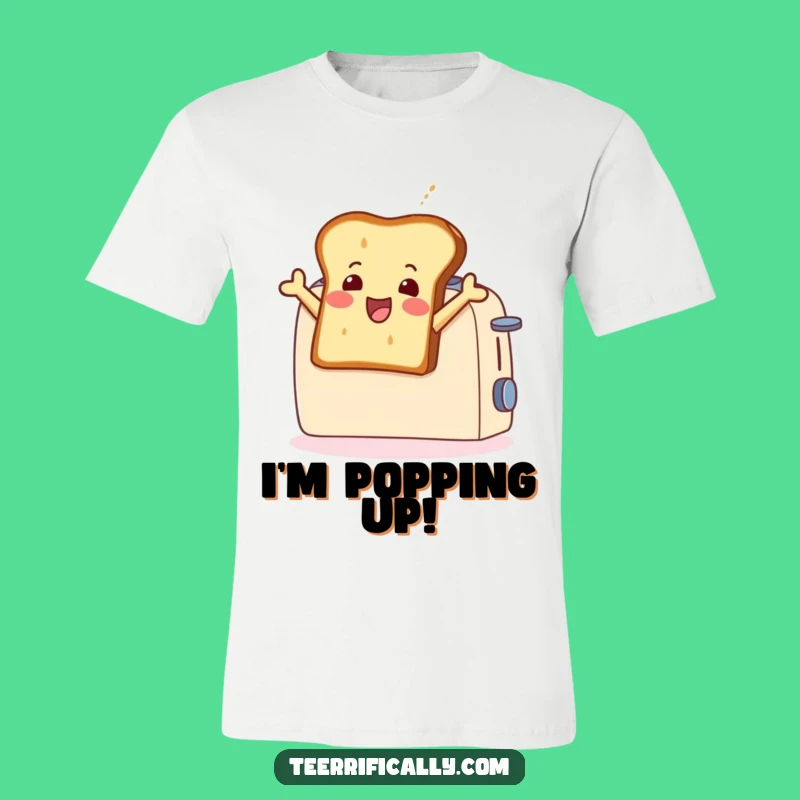 Funny Toast Leaping T-Shirt: Hilarious Breakfast Graphic Tee for Glee Lovers