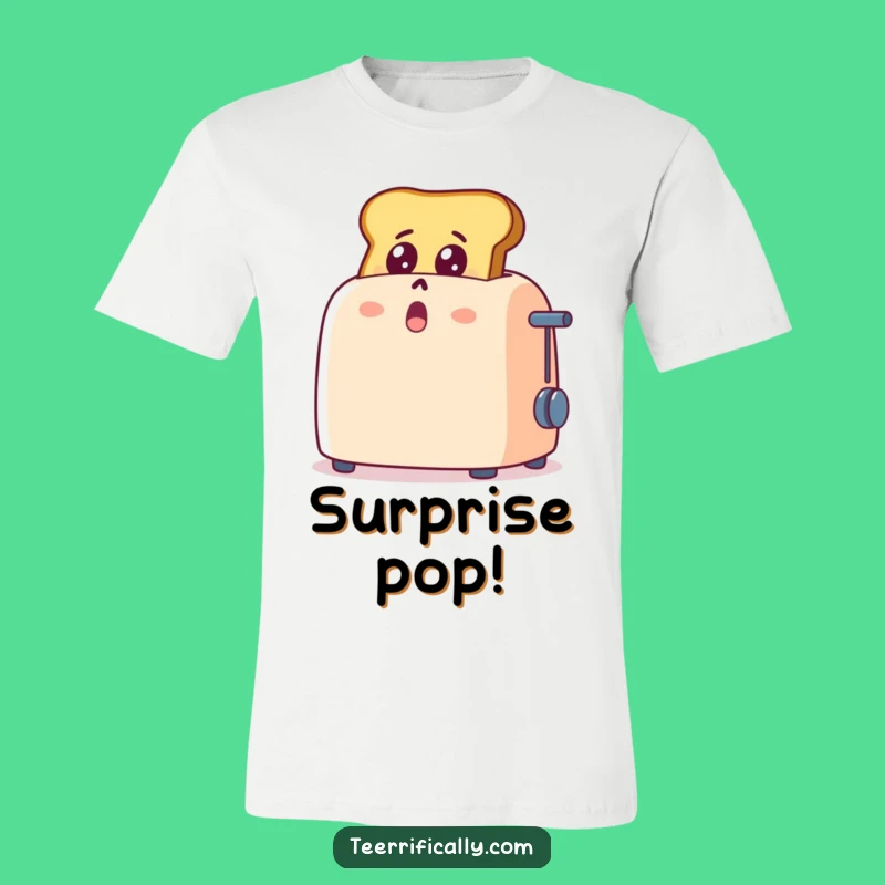 Funny Toast Pop T-Shirt: Hilarious Cartoon Apparel for Shockingly Good Style