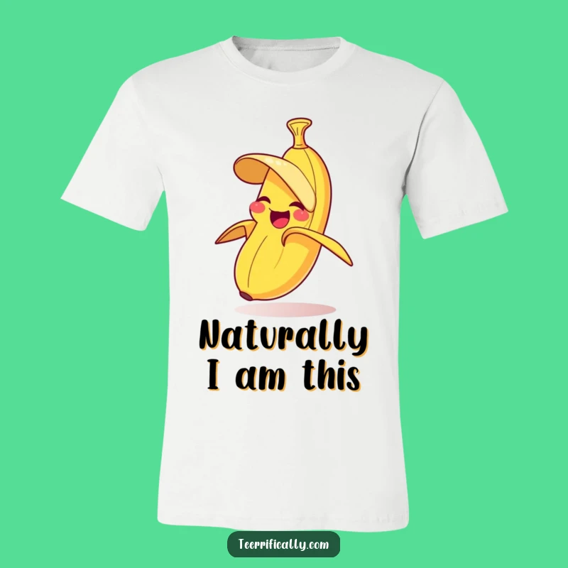 Funny Banana Peeling T-Shirt - Hilarious Self-Peeling Fruit Tee