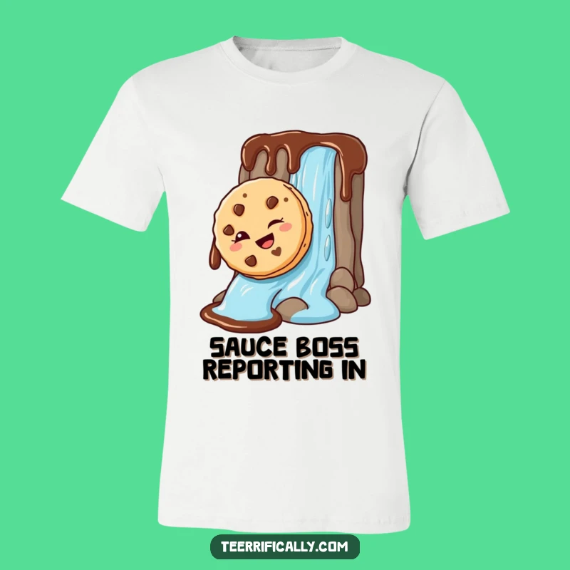 Funny Cookie Chocolate Slide T-Shirt: Witty Apparel, Ideal Funny Gift for Dessert Lovers!