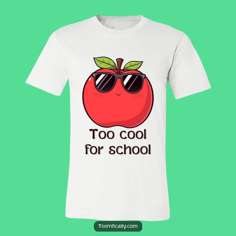 Funny Cool Apple T-Shirt: Hilarious Wink Gift for Trendsetters