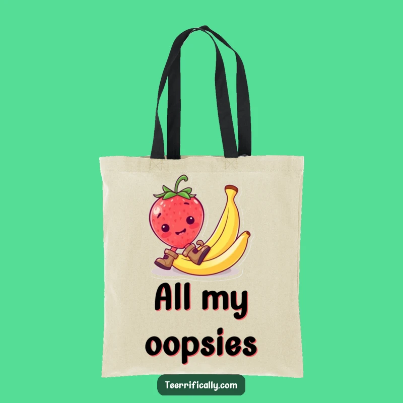 Funny Strawberry Tote Bag: Carry Your Goods with Slippery Style