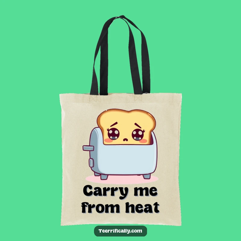 Funny Toast Tote Bag: Carry Your Breakfast Drama, Perfect Funny Gift for Foodies!