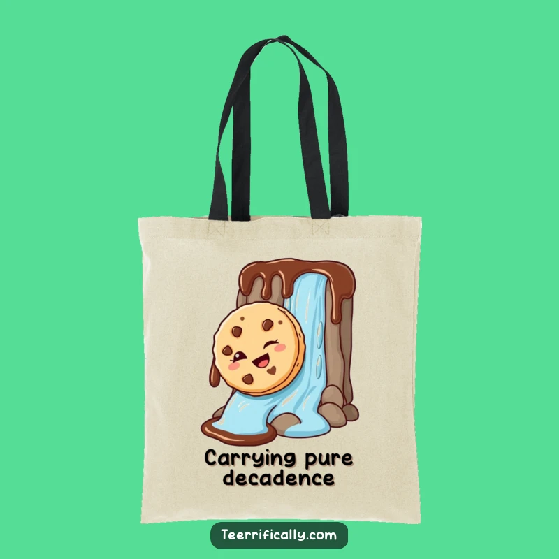 Funny Cookie Chocolate Slide Tote Bag: Stylish & Hilarious, Your Perfect Funny Gift!
