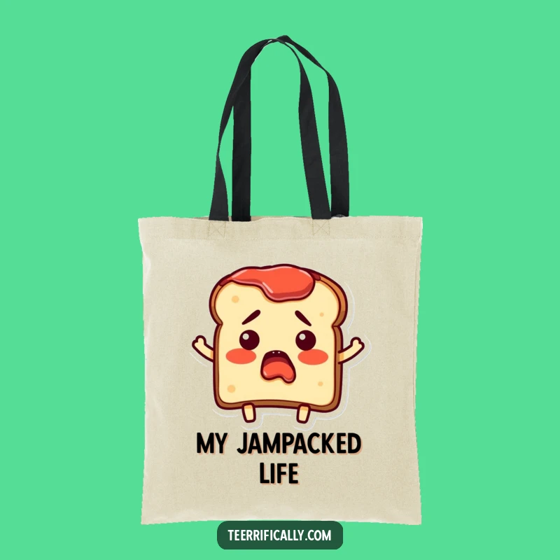 Funny Bewildered Toast Tote Bag: Carry Your Essentials with Breakfast Humor