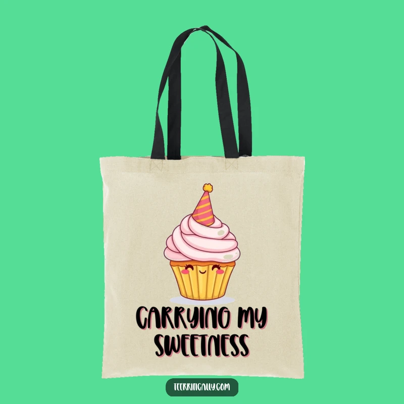 Funny Cupcake Tote Bag: Carry Your Treats and Smiles with Festive Flair