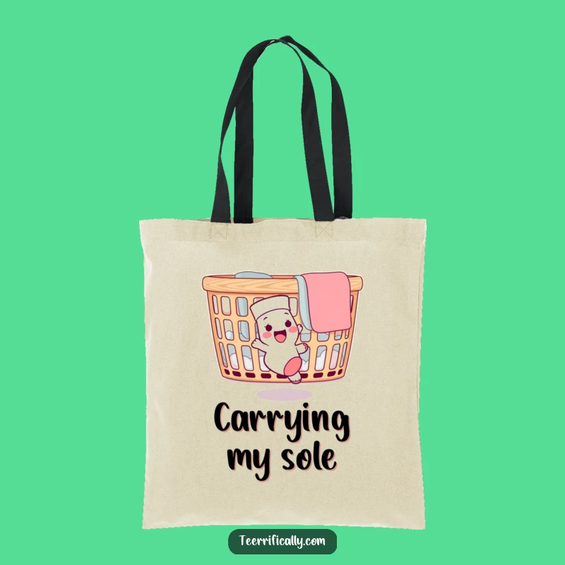 Funny Lost Sock Tote Bag: Carry Your Laundry Laughs in Style!