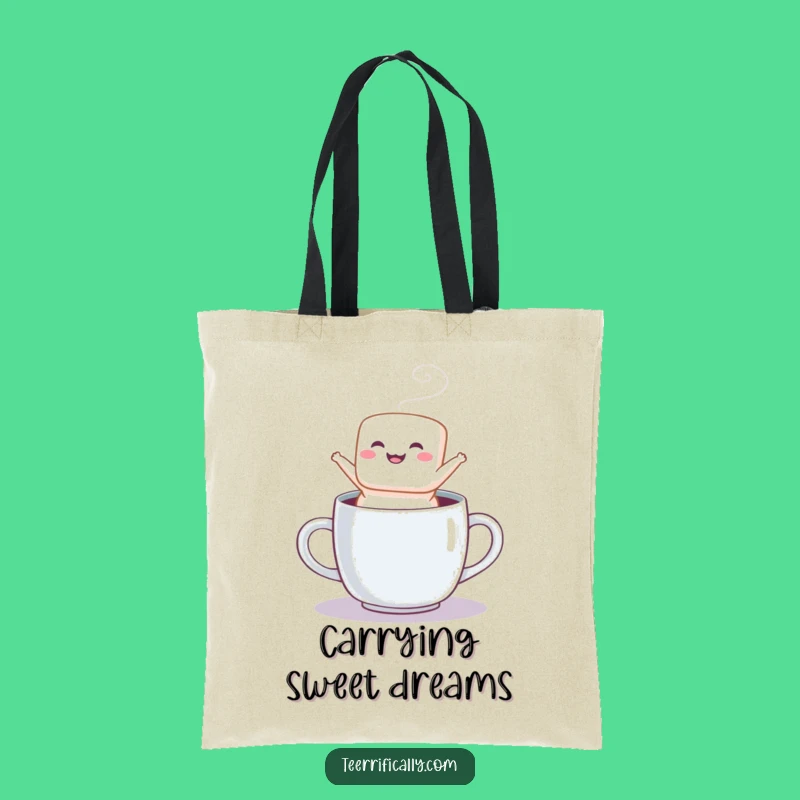 Funny Marshmallow Jump Tote Bag - Carry Your Joyful Style, Perfect Cute Funny Gift