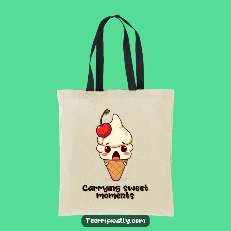 Funny Melting Ice Cream Cone Tote Bag: Carry Your Laughs with This Sweet Accessory