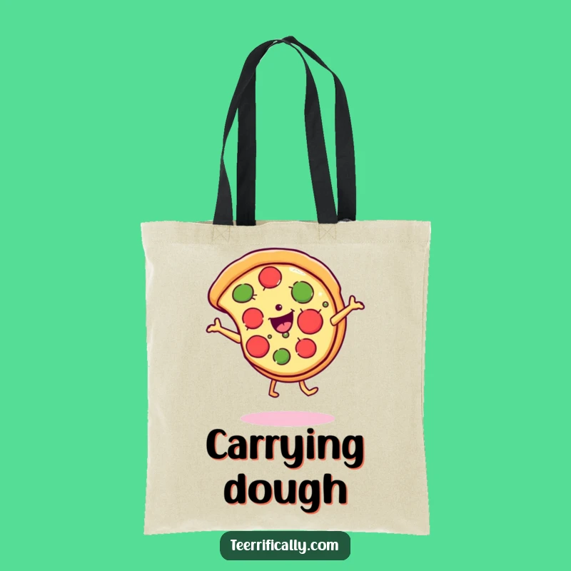 Funny Pizza Cartwheel Tote Bag - Carry Your Laughs & Essentials