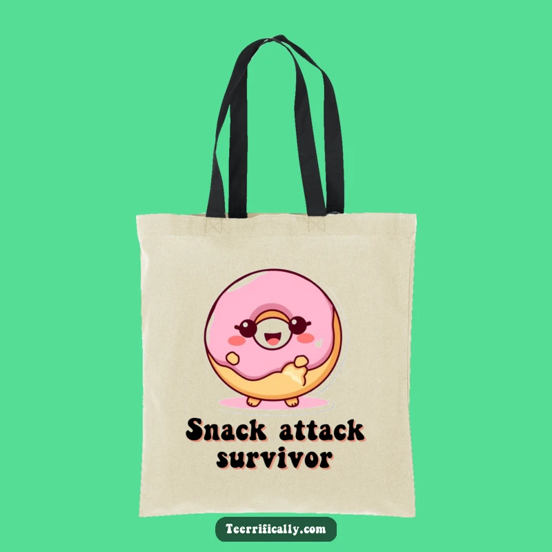Funny Proud Donut Bite Tote Bag: Carry Your Essentials & Your Giggles with Style!