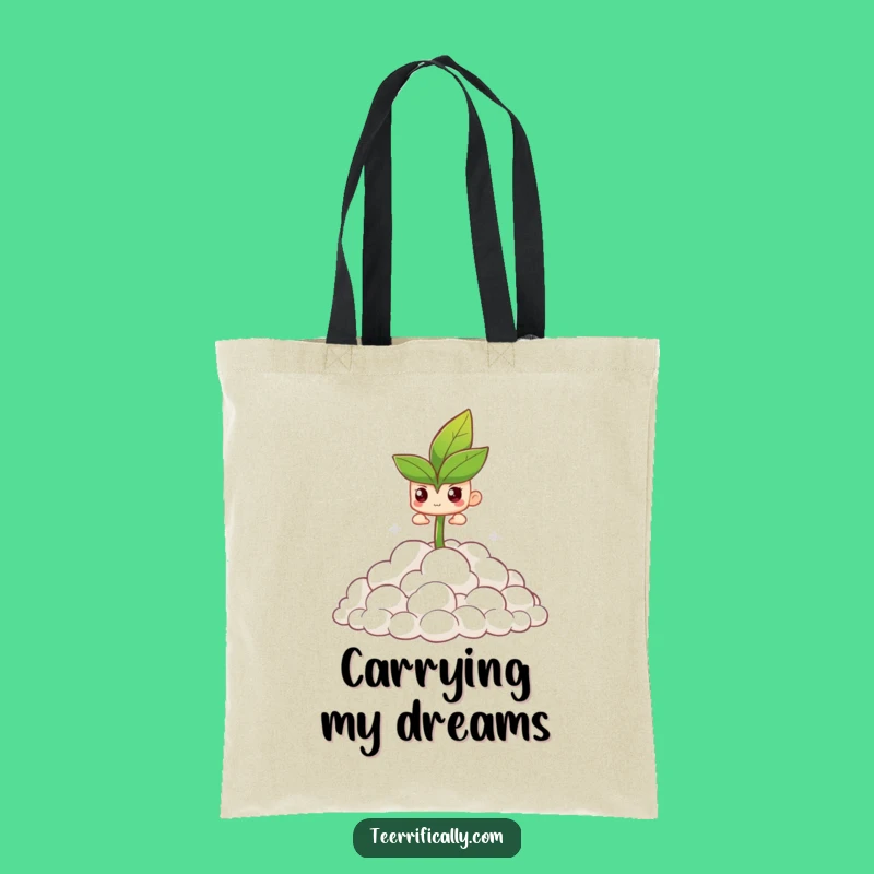 Funny Tote Bag: Sprout's Cloud Breakthrough, Carry Your Dreams, Perfect Gift