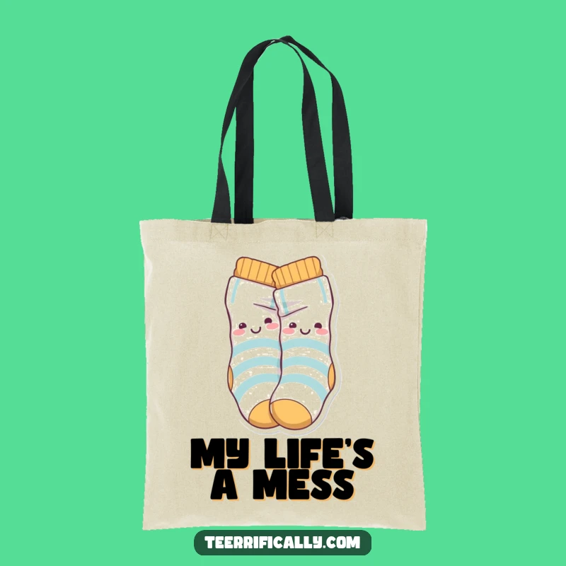 Funny Sock Knot Tote Bag: Carry Your Essentials with Playful Character Flair